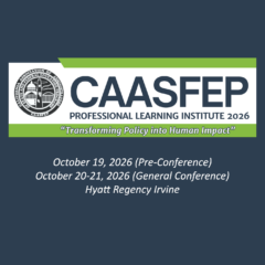 CAASFEP 2026 Professional Learning Institute
