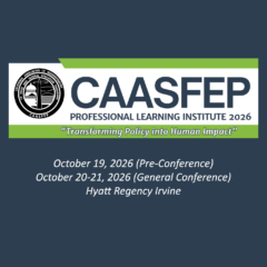 CAASFEP 2026 Professional Learning Institute